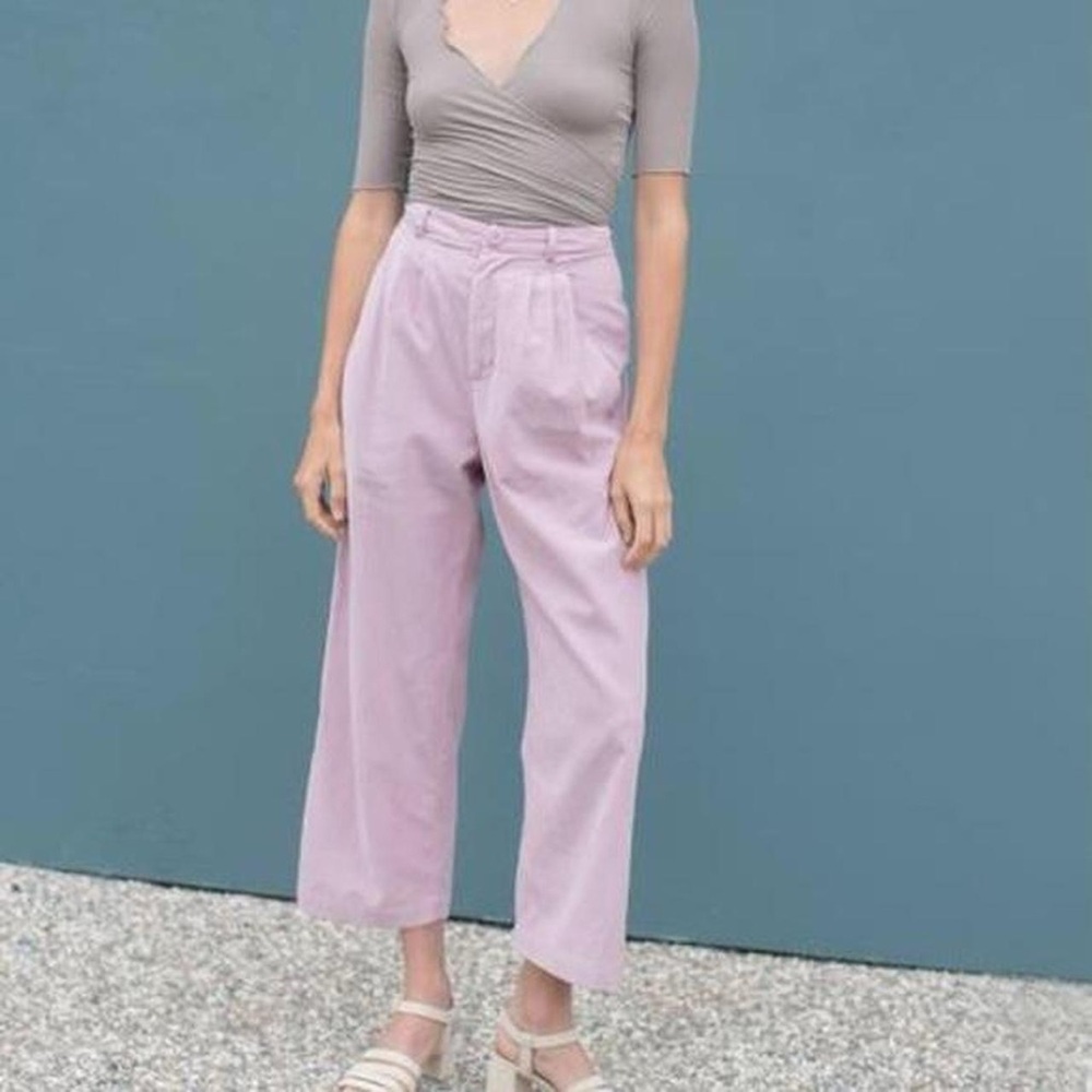 Lily Ashwell Light Purple Corduroy Pants